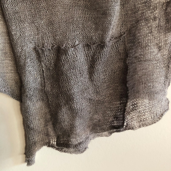 Eileen Fisher Grey Linen Vest - Picture 4 of 6